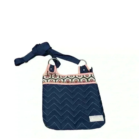 Cinda B Neptune Hipster, Blue & Pink Women’s Crossbody Bag - Picture 2 of 12